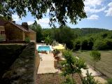 La colline au fond, c'est le Lot (Quercy)