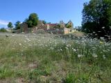 Vue du Hameau avant la construction du tennis